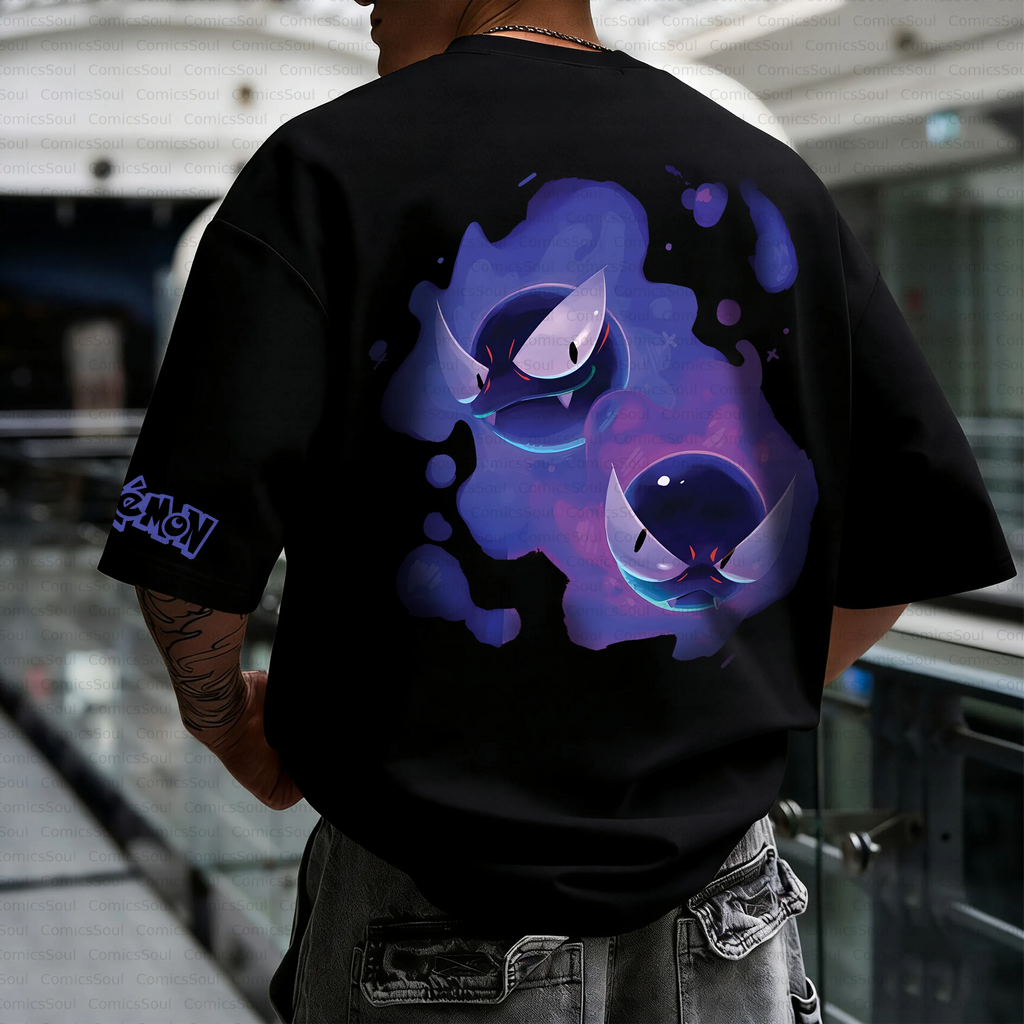 PKM-Unisex Anime Inspired Vintage T-Shirt