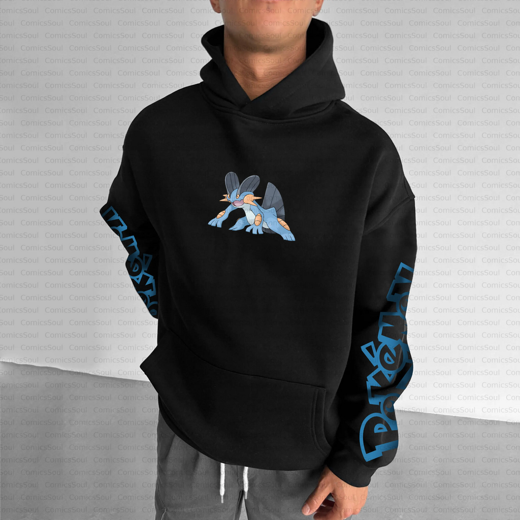PKM-Unisex Anime Inspired Vintage Plush Hoodie