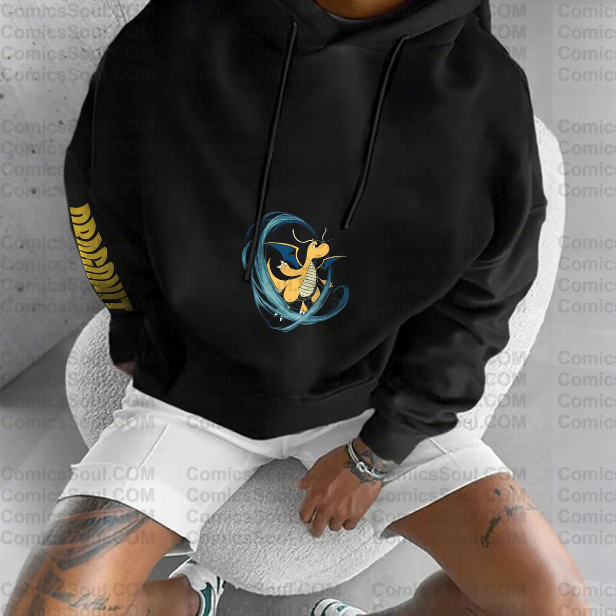 PKM-Unisex Anime Graphic Streetwear Vintage Hoodie