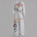 Sailor Moon-Short zip-up sweatshirt set