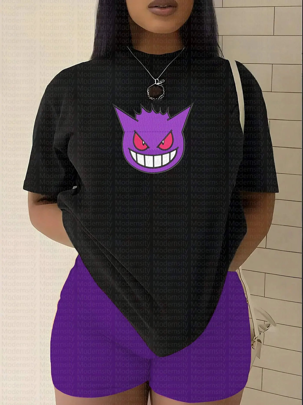 PKM-"Gengar" Anime Inspired Vintage Embroidered T-Shirt