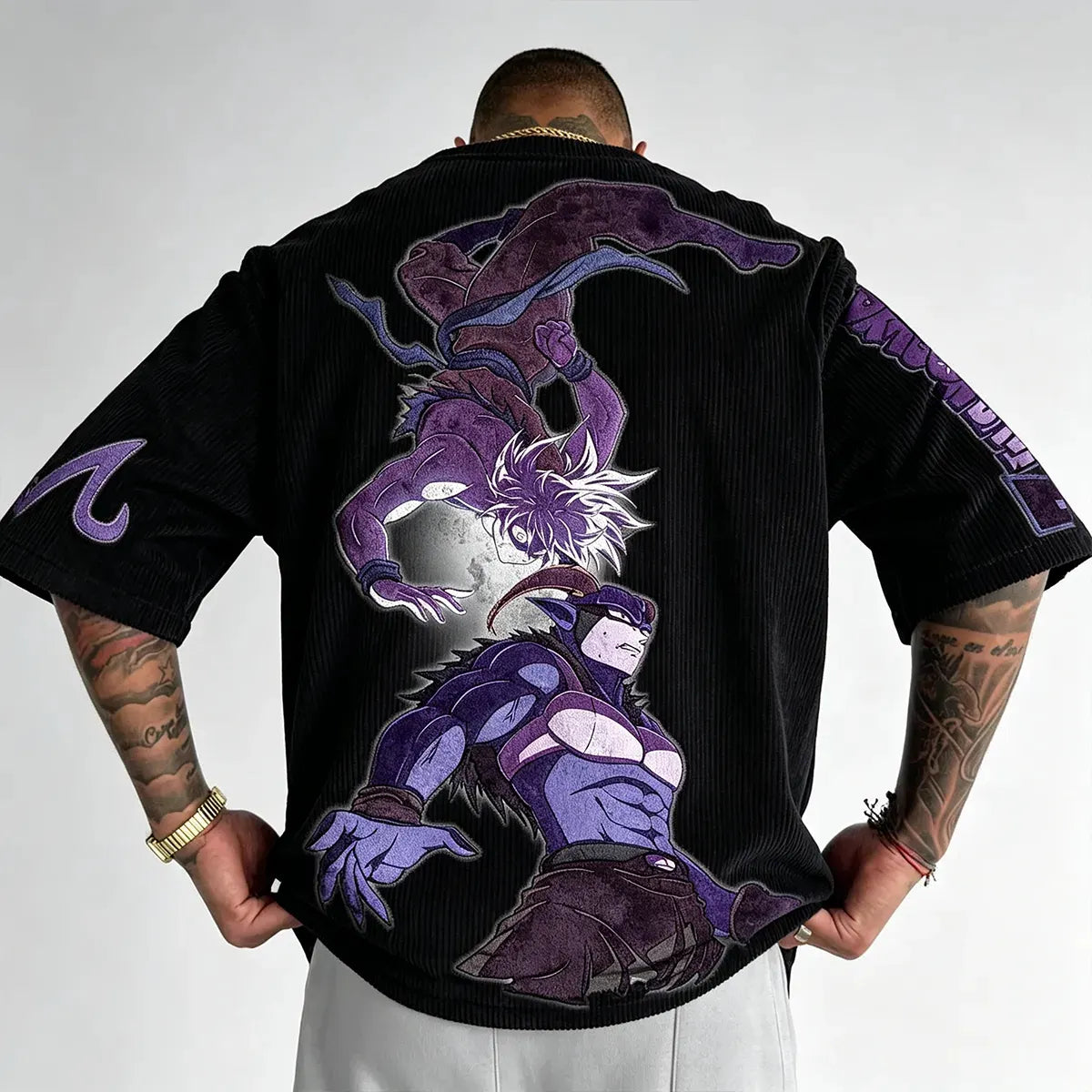 Dragon Ball Unisex Anime Inspired Vintage Corduroy T-Shirt