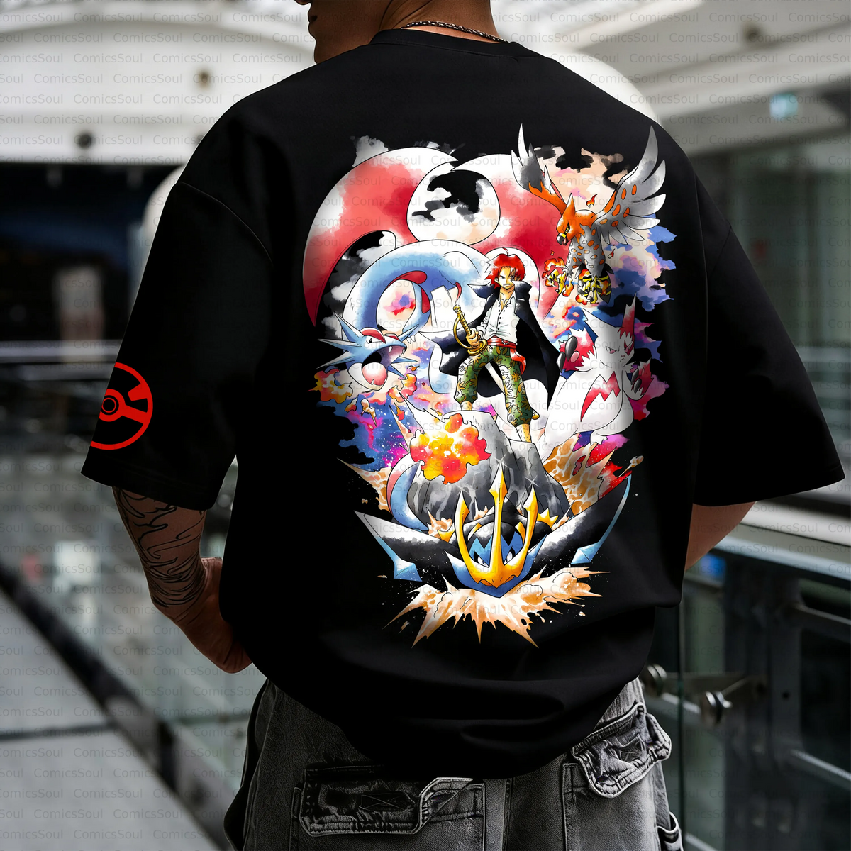 PKM-Unisex Anime Inspired Vintage T-Shirt
