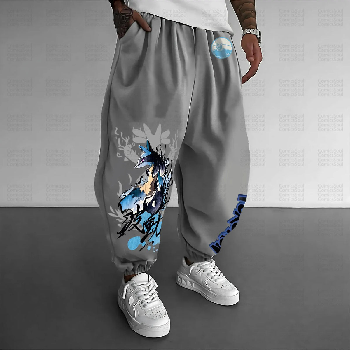 PKM-Unisex Anime Inspired Vintage Pants