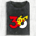 PKM-Unisex Anime Inspired Vintage Washed T-Shirt