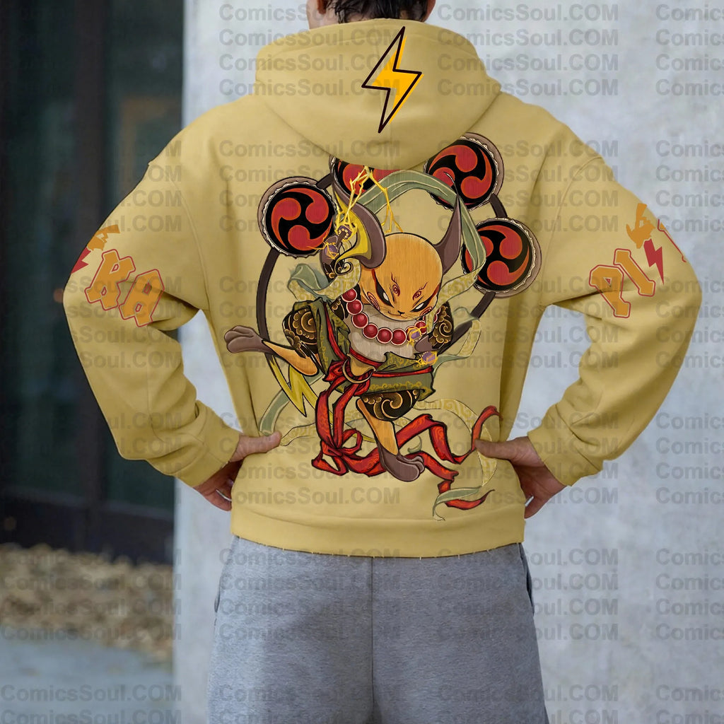 PKM-Unisex Graphic Streetwear Vintage Zipper Cardigan Plush Hoodie