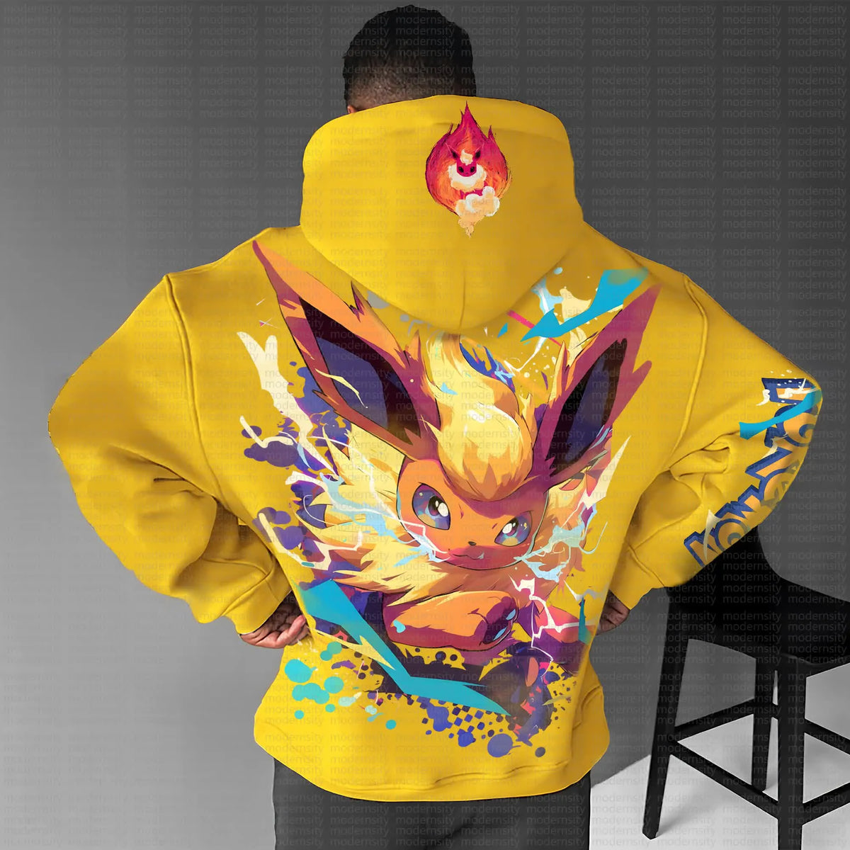 PKM-Unisex Anime Graphic Streetwear Vintage Hoodie