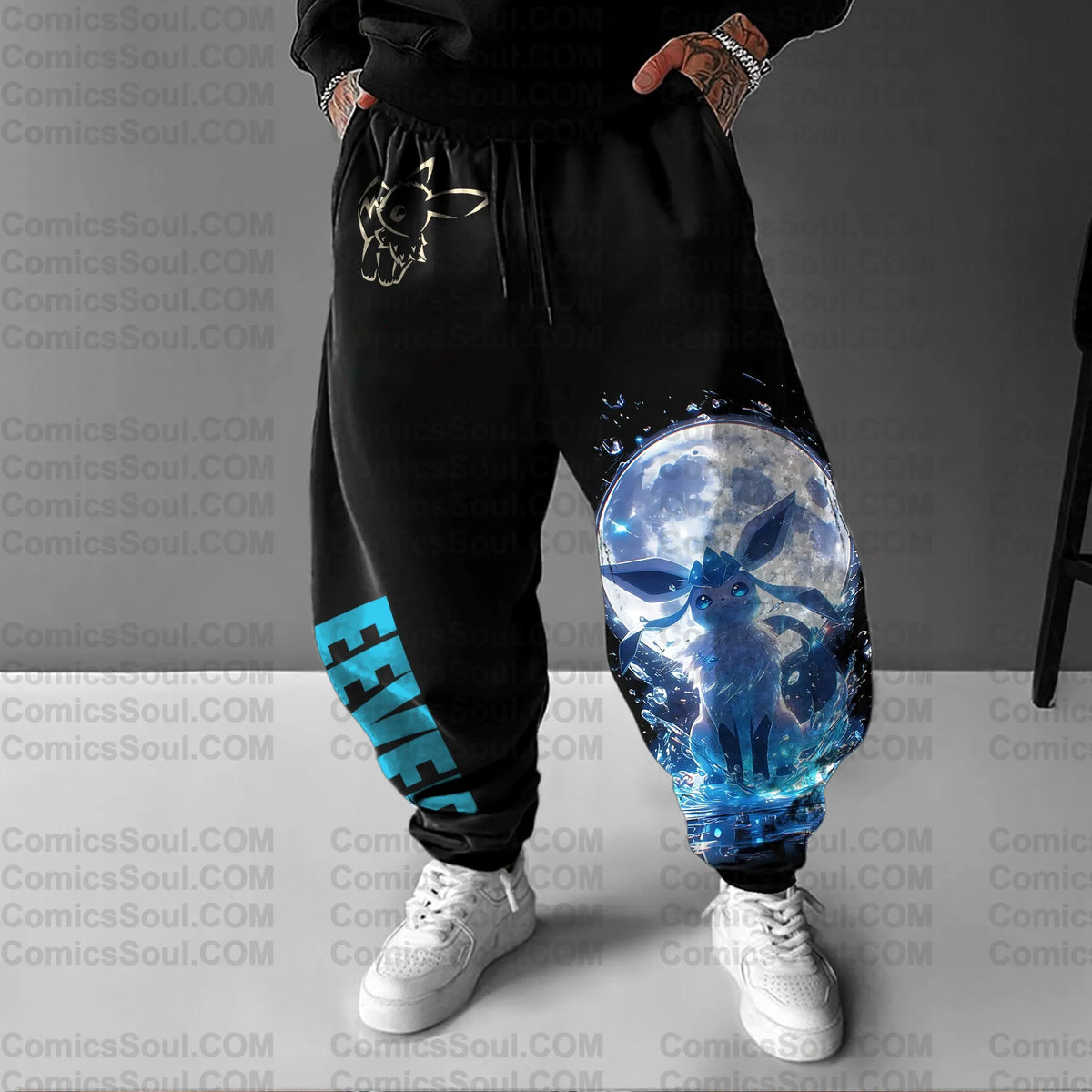 PKM-Unisex Anime Inspired Vintage Pants