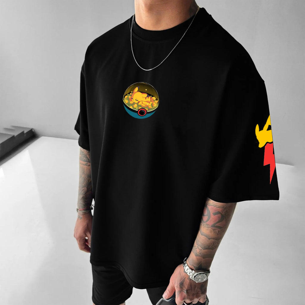 PKM-Unisex Anime Inspired Vintage T-Shirt