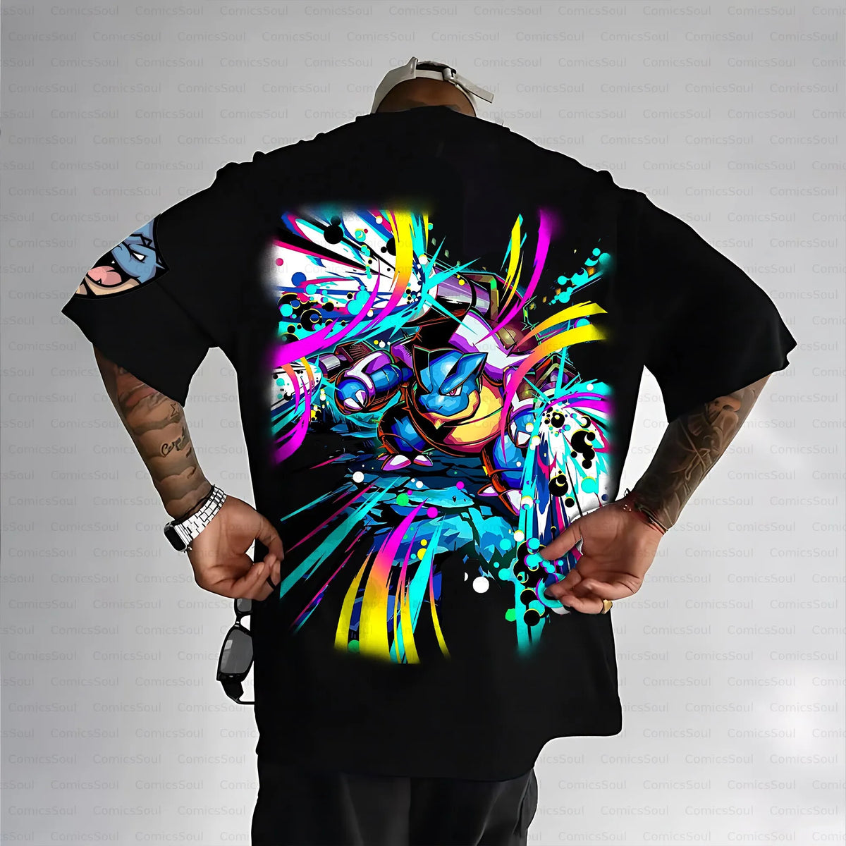 PKM-Unisex Anime Inspired Vintage T-Shirt