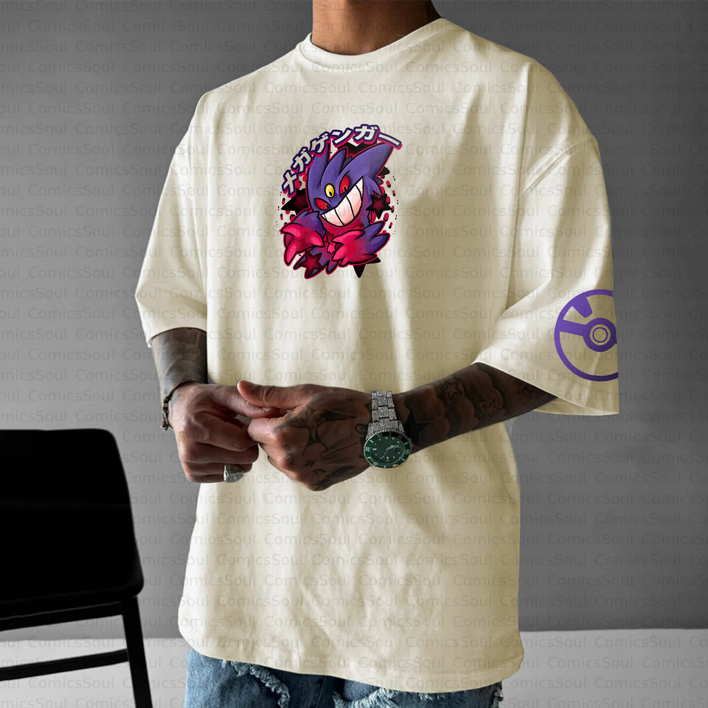 PKM-Unisex Anime Inspired Vintage T-Shirt