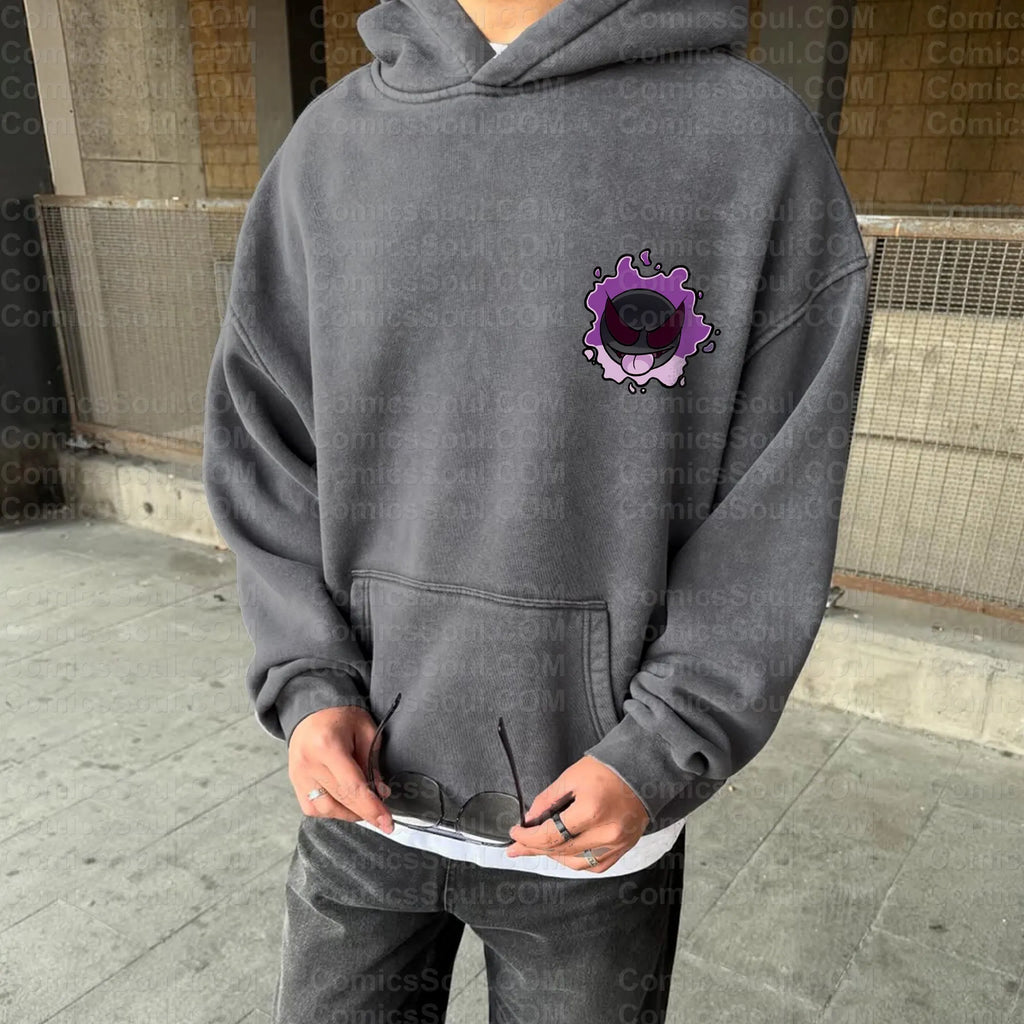 PKM-Vintage 3D Direct Inkjet Printed Washed Unisex Plush Hoodie