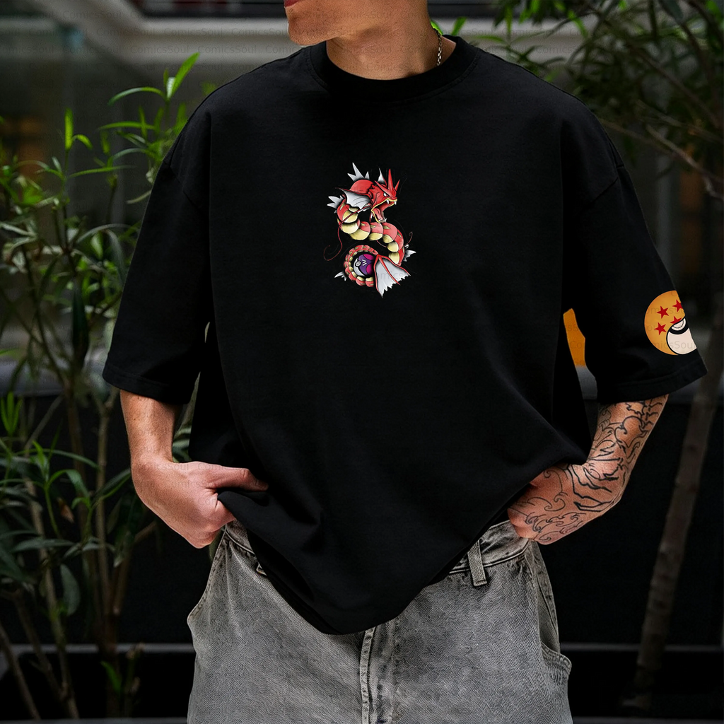 PKM-Unisex Anime Inspired Vintage T-Shirt