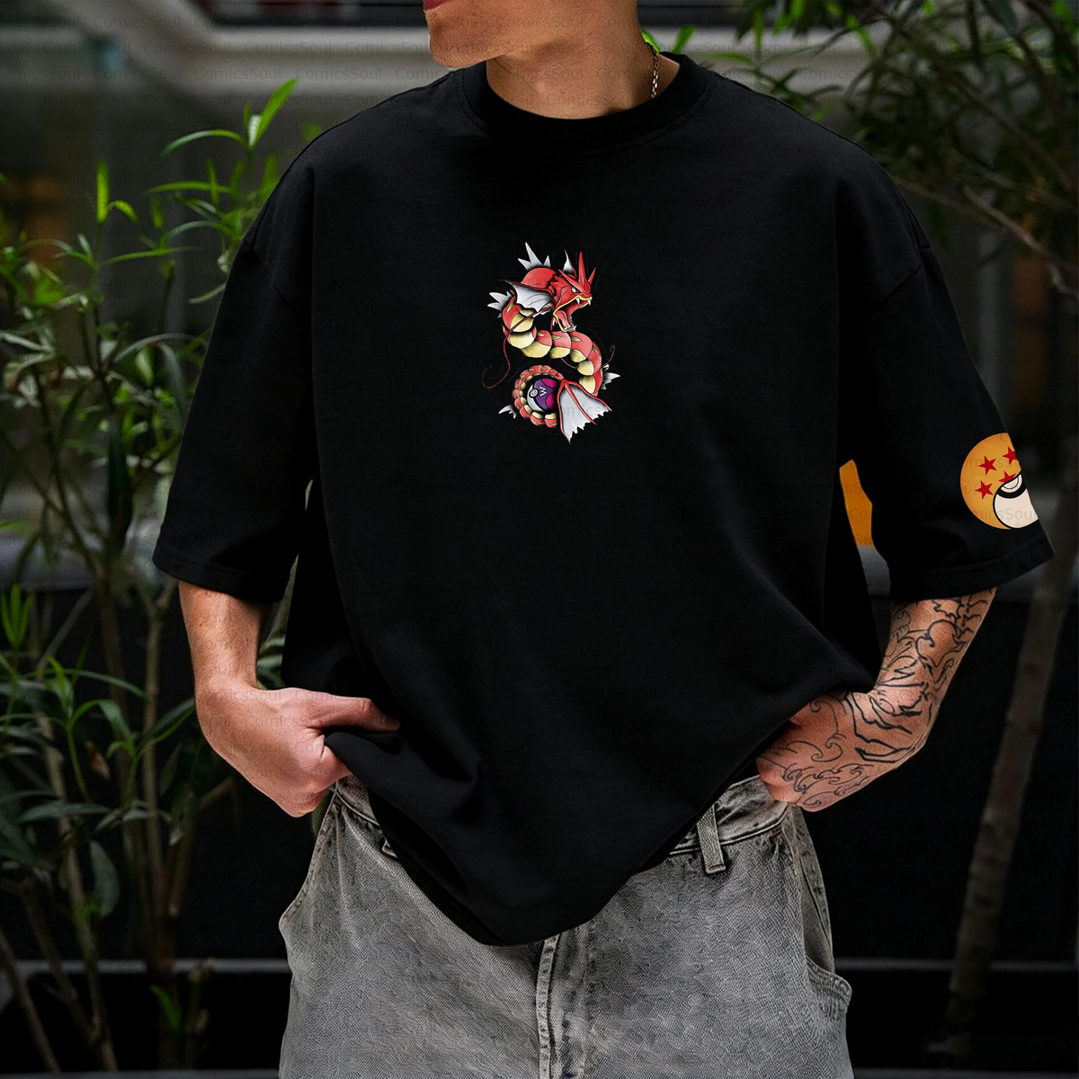 PKM-Unisex Anime Inspired Vintage T-Shirt