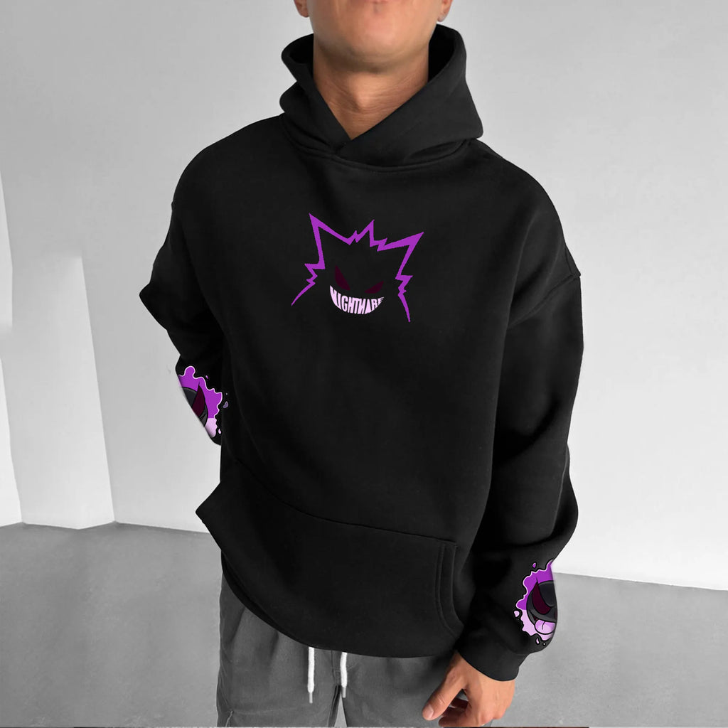PKM-Unisex Anime Graphic Streetwear Vintage Plush Hoodie