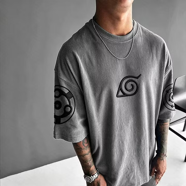 NINDO Madara Uchiha Vintage Corduroy T-Shirt