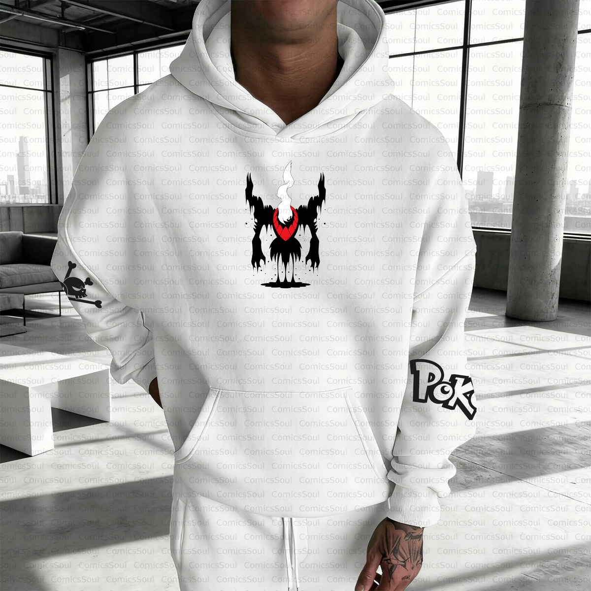 PKM-Unisex Anime Inspired Vintage Plush Hoodie