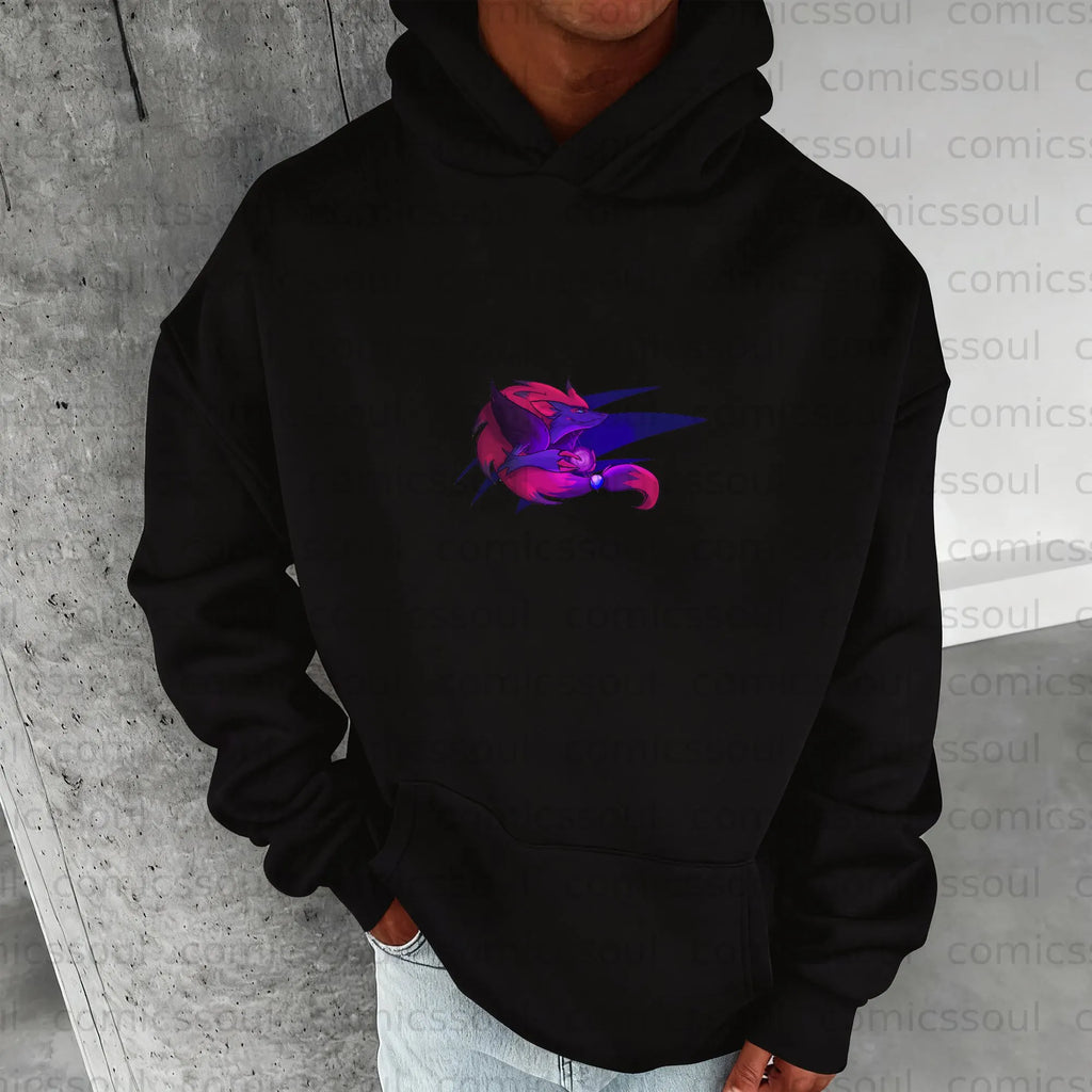 PKM-Unisex Anime Graphic Streetwear Vintage Hoodie