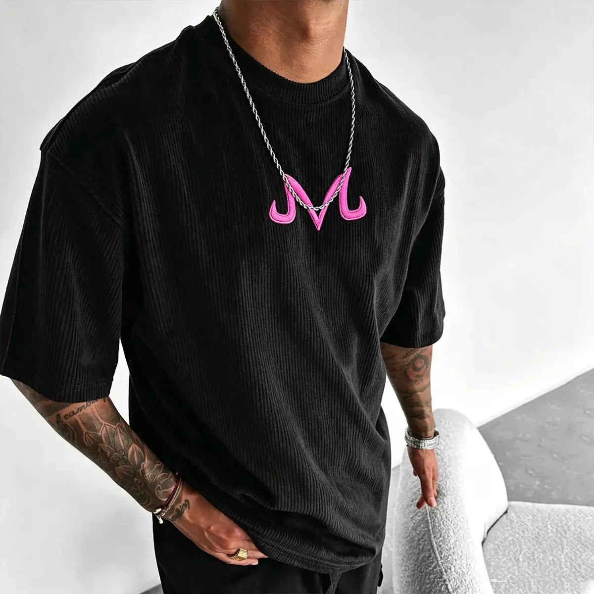 Dragon Ball Unisex Anime Inspired Vintage Corduroy T-Shirt