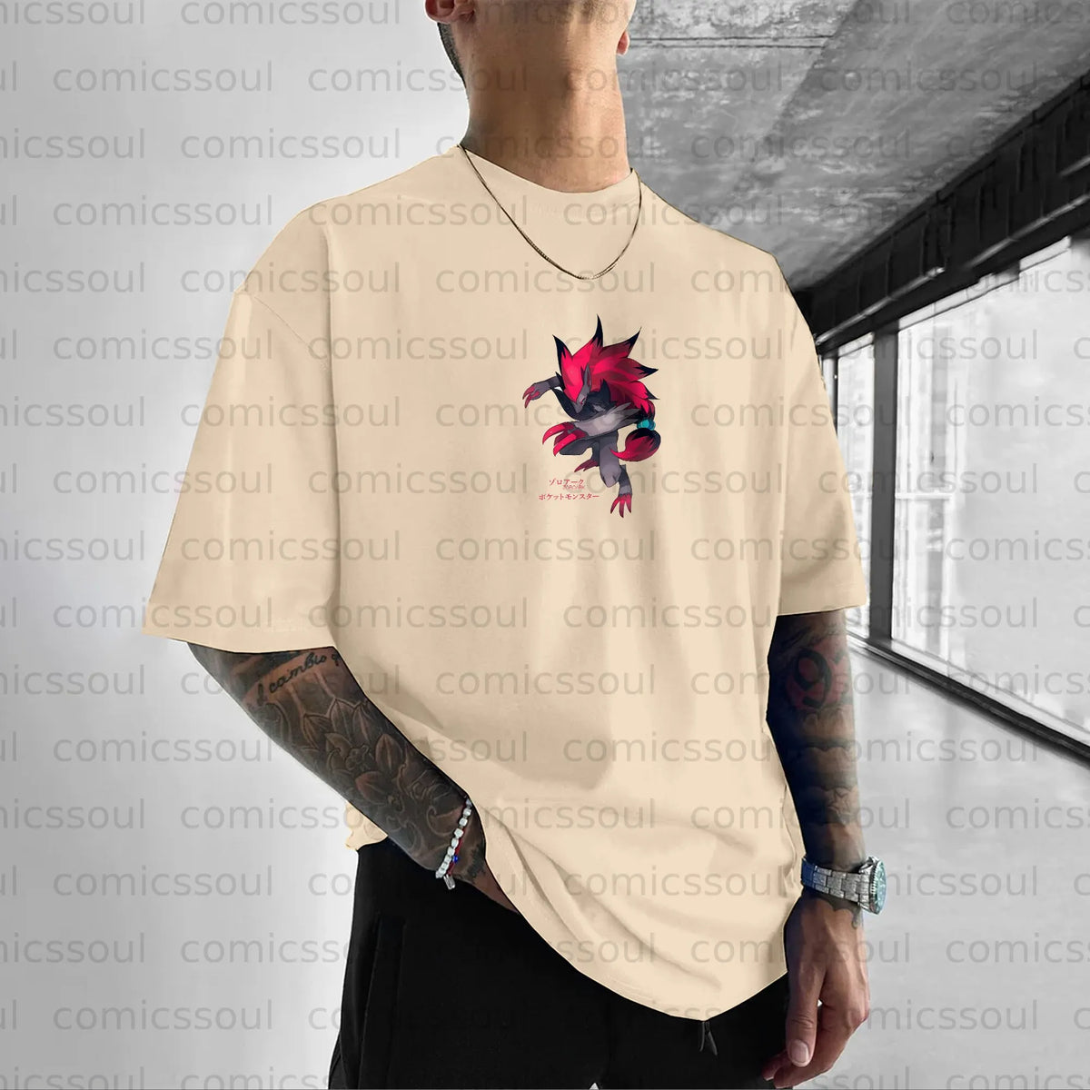 PKM-Unisex Anime Inspired Vintage T-Shirt