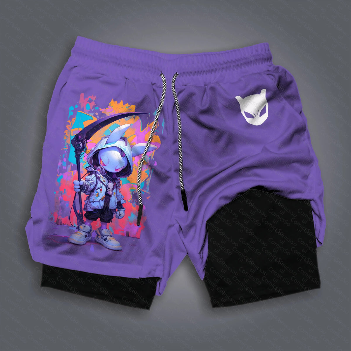 PKM-Unisex Casual Anime Streetwear Gym Shorts
