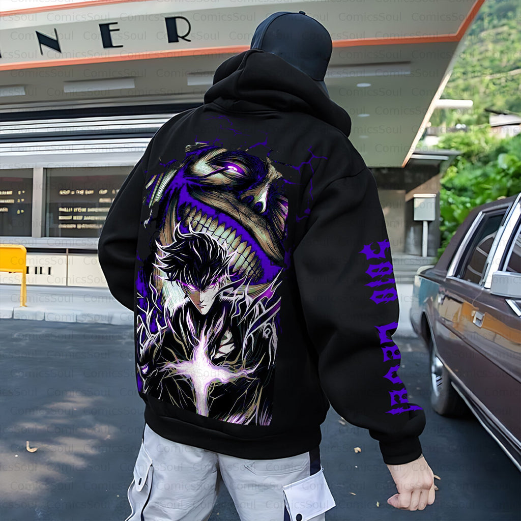 SL-Unisex Anime Inspired Vintage Plush Hoodie