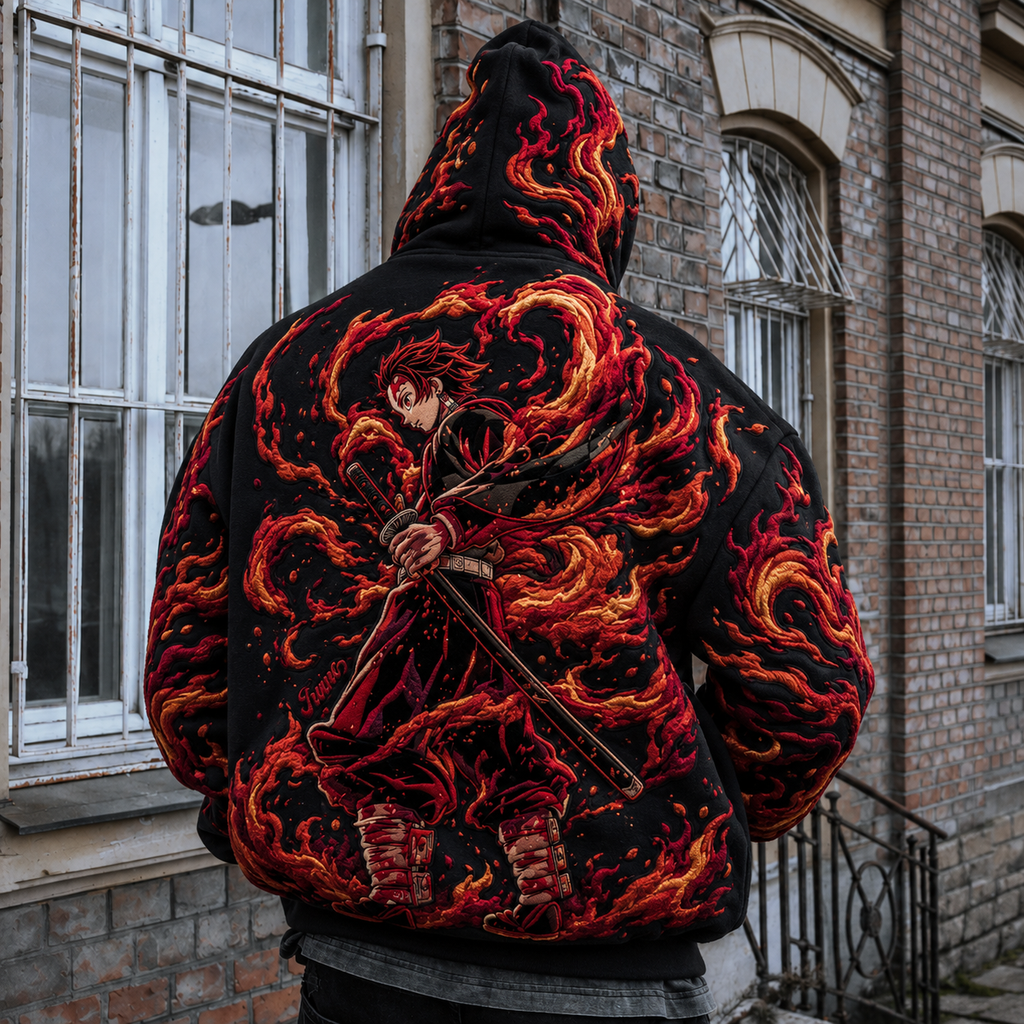KNY Vintage Anime Print Hoodie