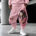 KNY Unisex Anime-print Trousers
