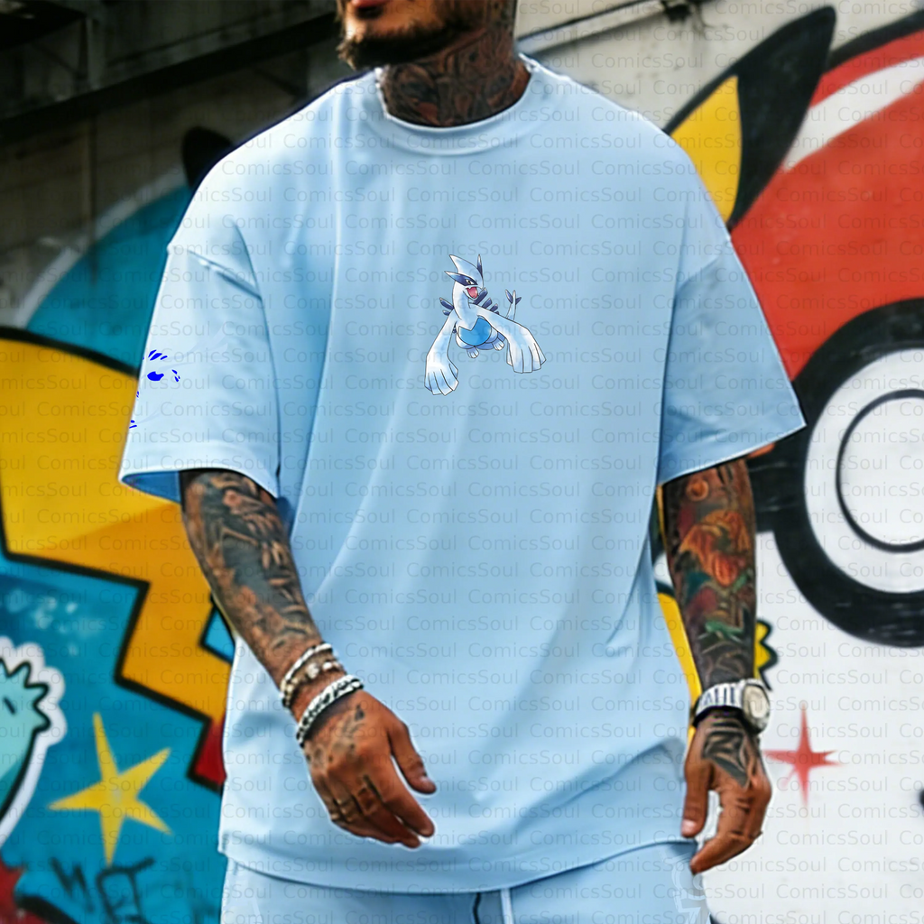 PKM-Unisex Anime Inspired Vintage T-Shirt