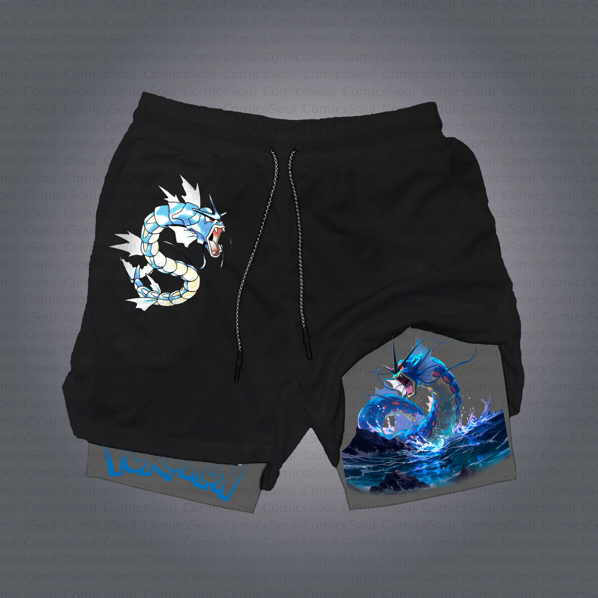 PKM-Unisex Casual Anime Style Shorts