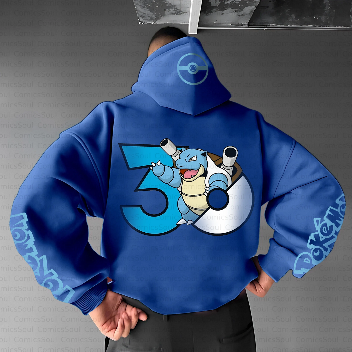 PKM-Unisex Anime Inspired Vintage Plush Hoodie