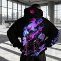 SL-Unisex Anime Graphic Streetwear Wintage Plush Hoodie