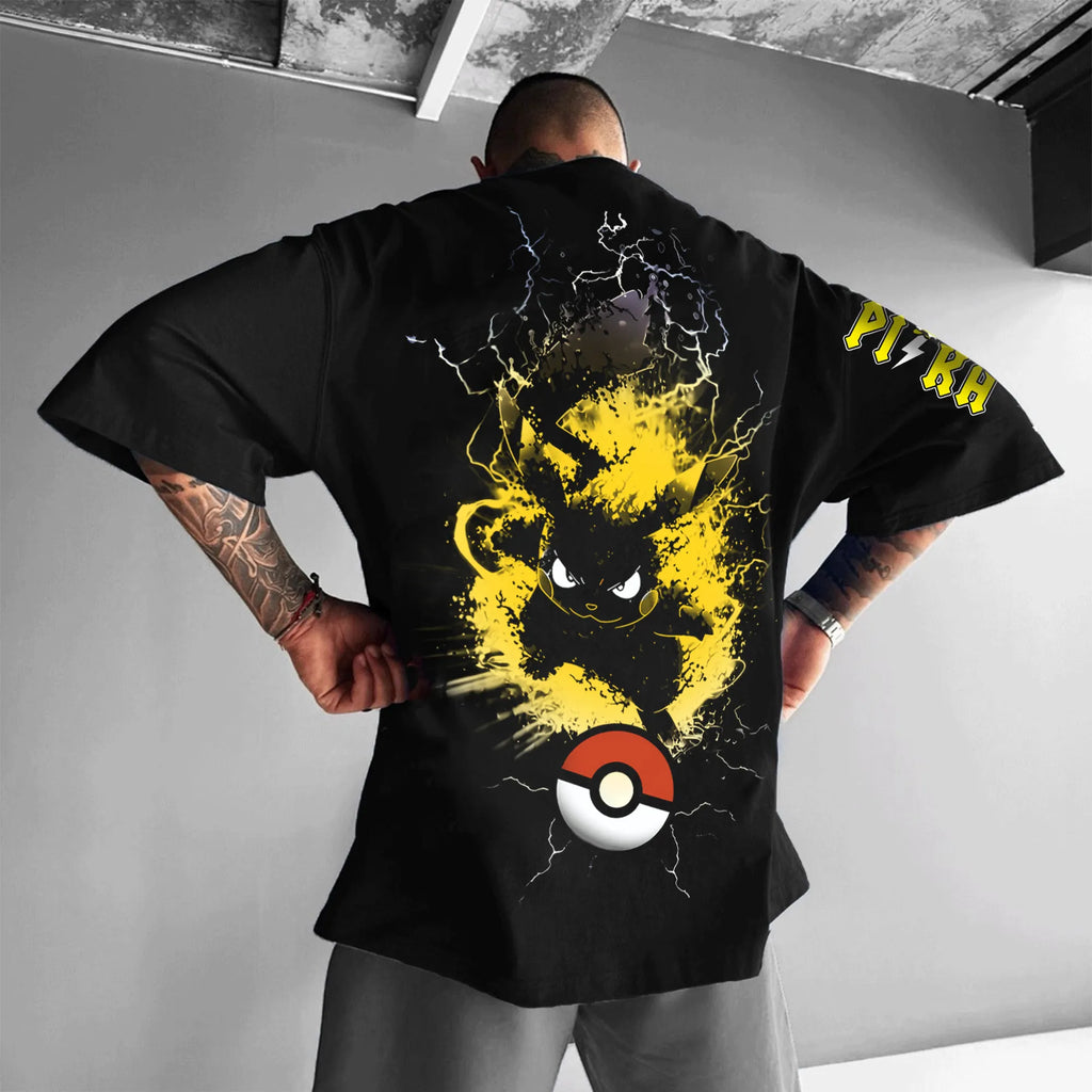PKM-Unisex Anime Inspired Vintage T-Shirt