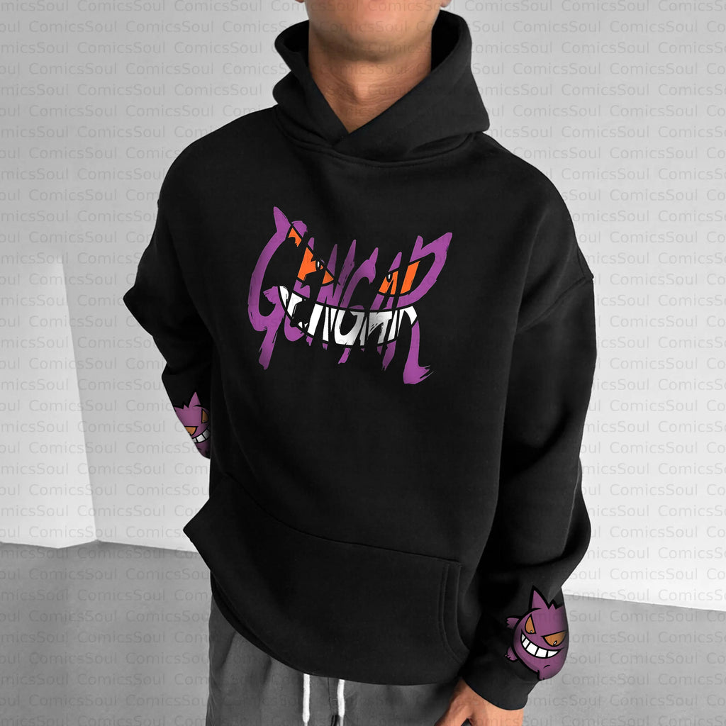 PKM-Unisex Anime Inspired Vintage Plush Hoodie