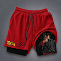 Dragon Ball Unisex Double-layer Shorts With Anime Print