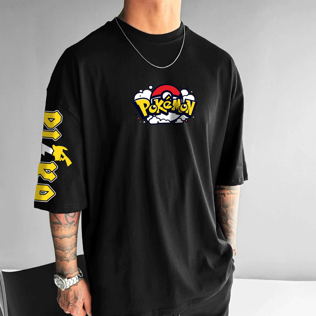 PKM-Unisex Anime Inspired Vintage T-Shirt
