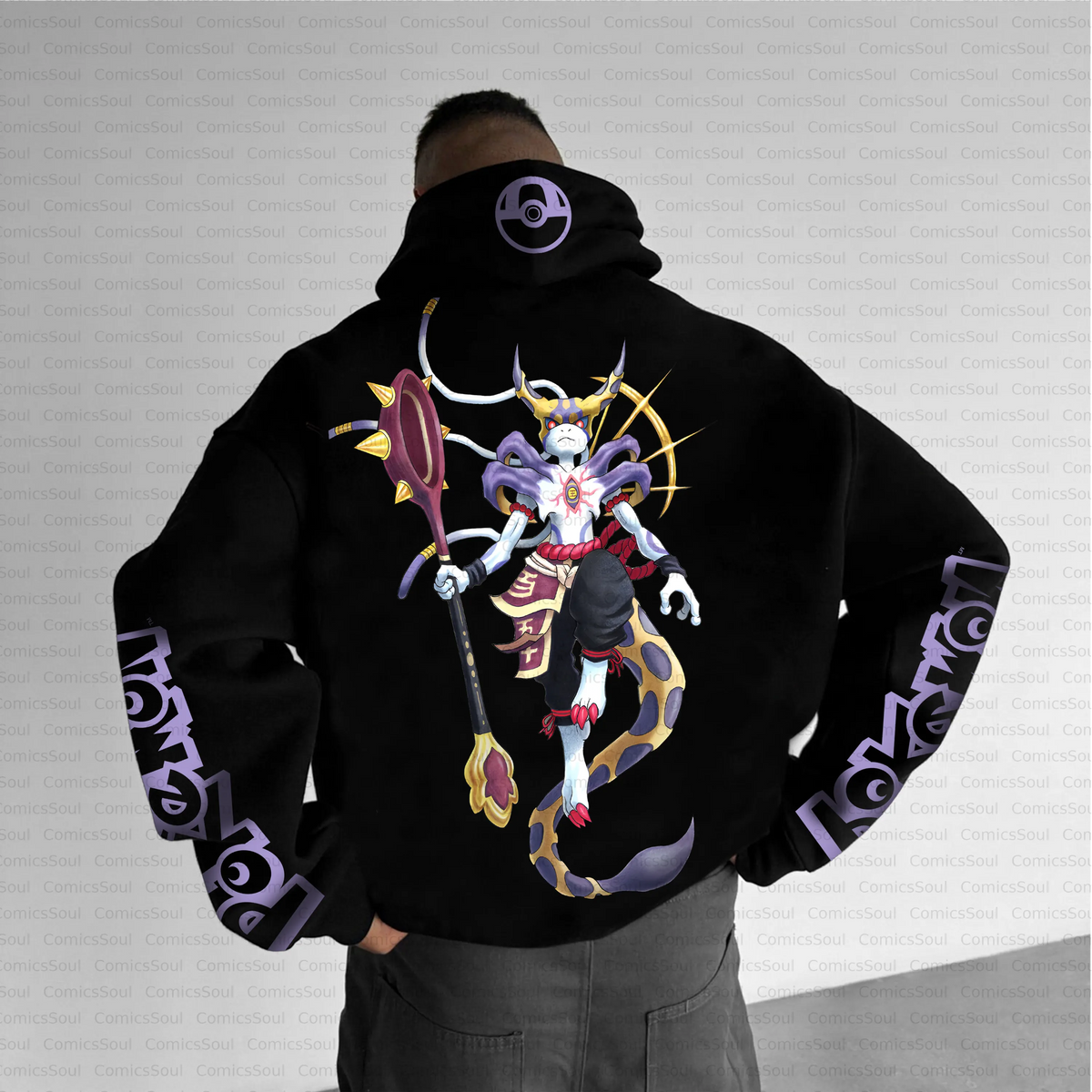 PKM-Unisex Anime Inspired Vintage Plush Hoodie