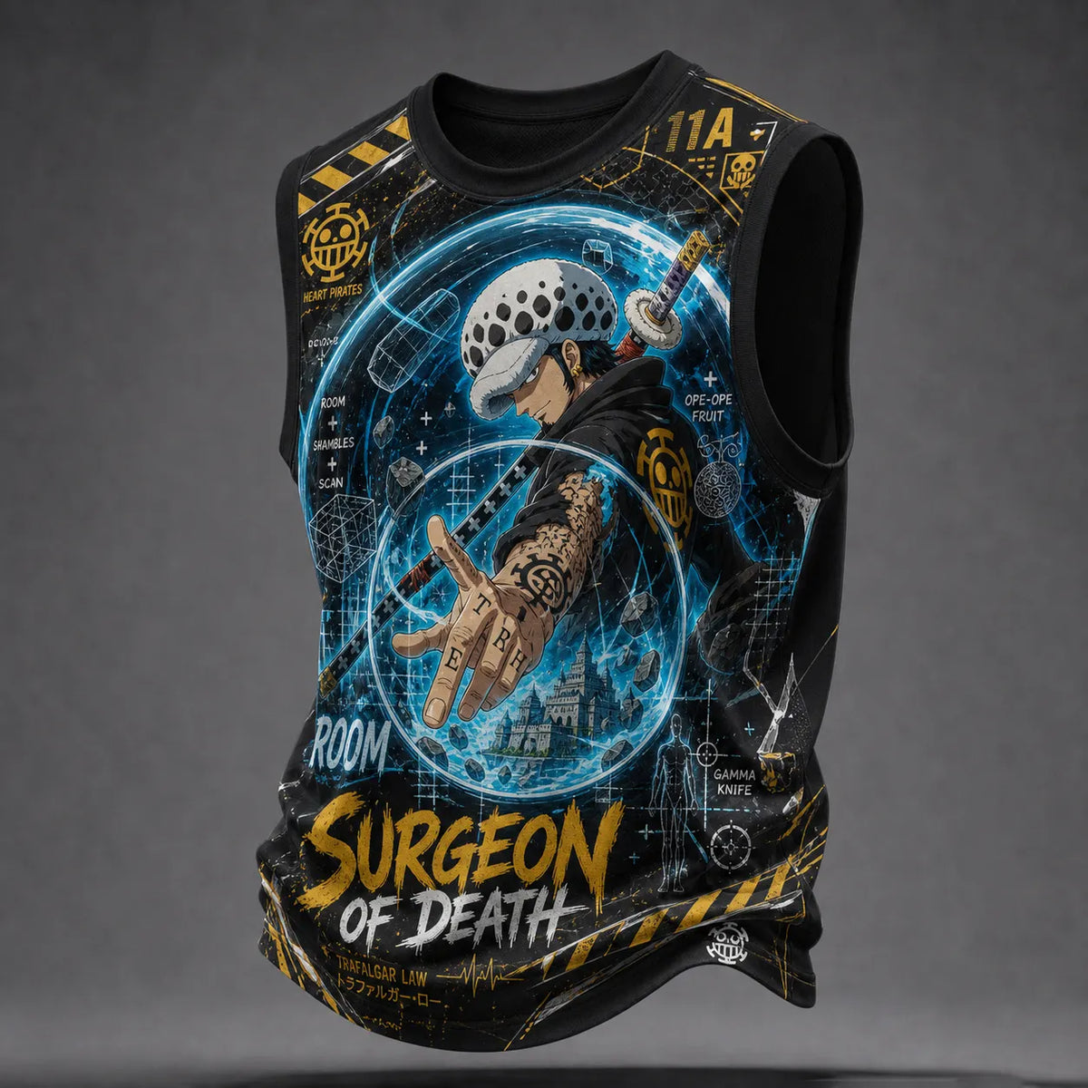 One Piece Pirate Crew Graphic Crew-Neck Tank Top