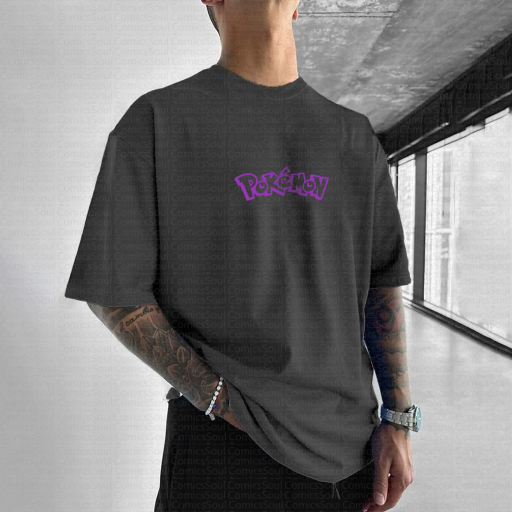 PKM-Unisex Anime Inspired Vintage T-Shirt