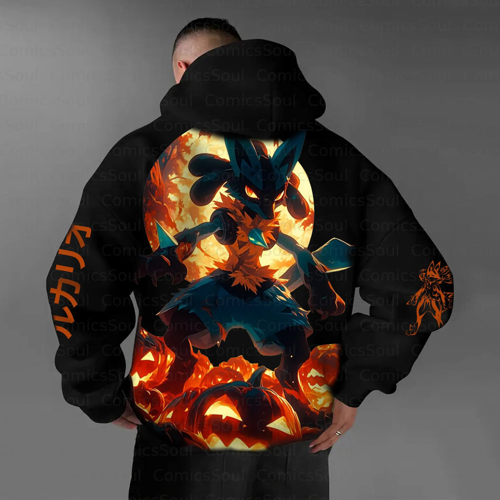 PKM-Unisex Anime Graphic Streetwear Vintage Hoodie