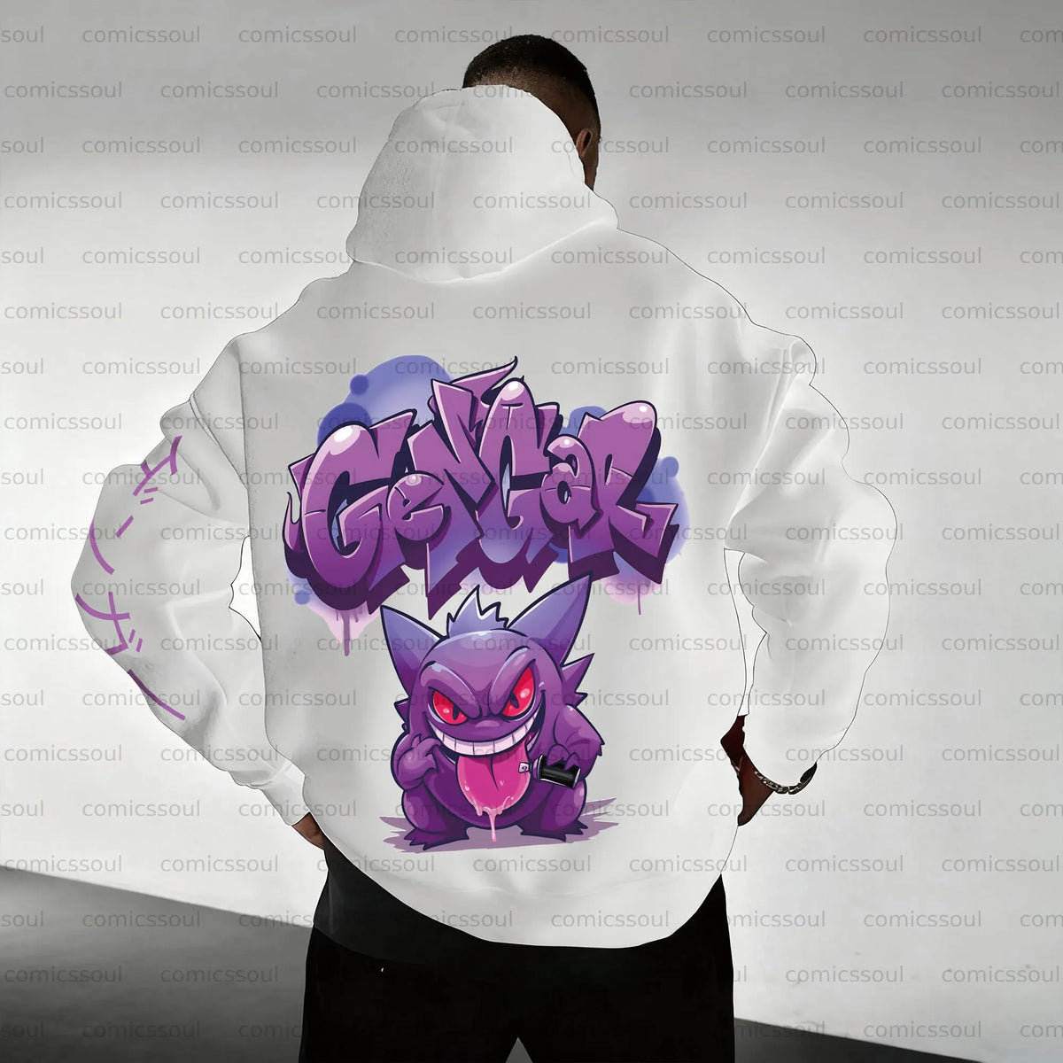 PKM-Unisex Anime Graphic Streetwear Vintage Plush Hoodie