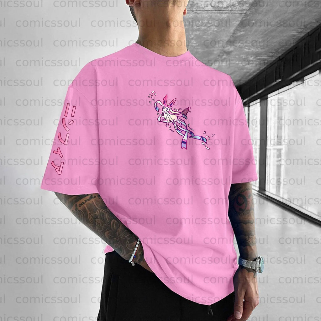 PKM-Unisex Anime Inspired Vintage T-Shirt