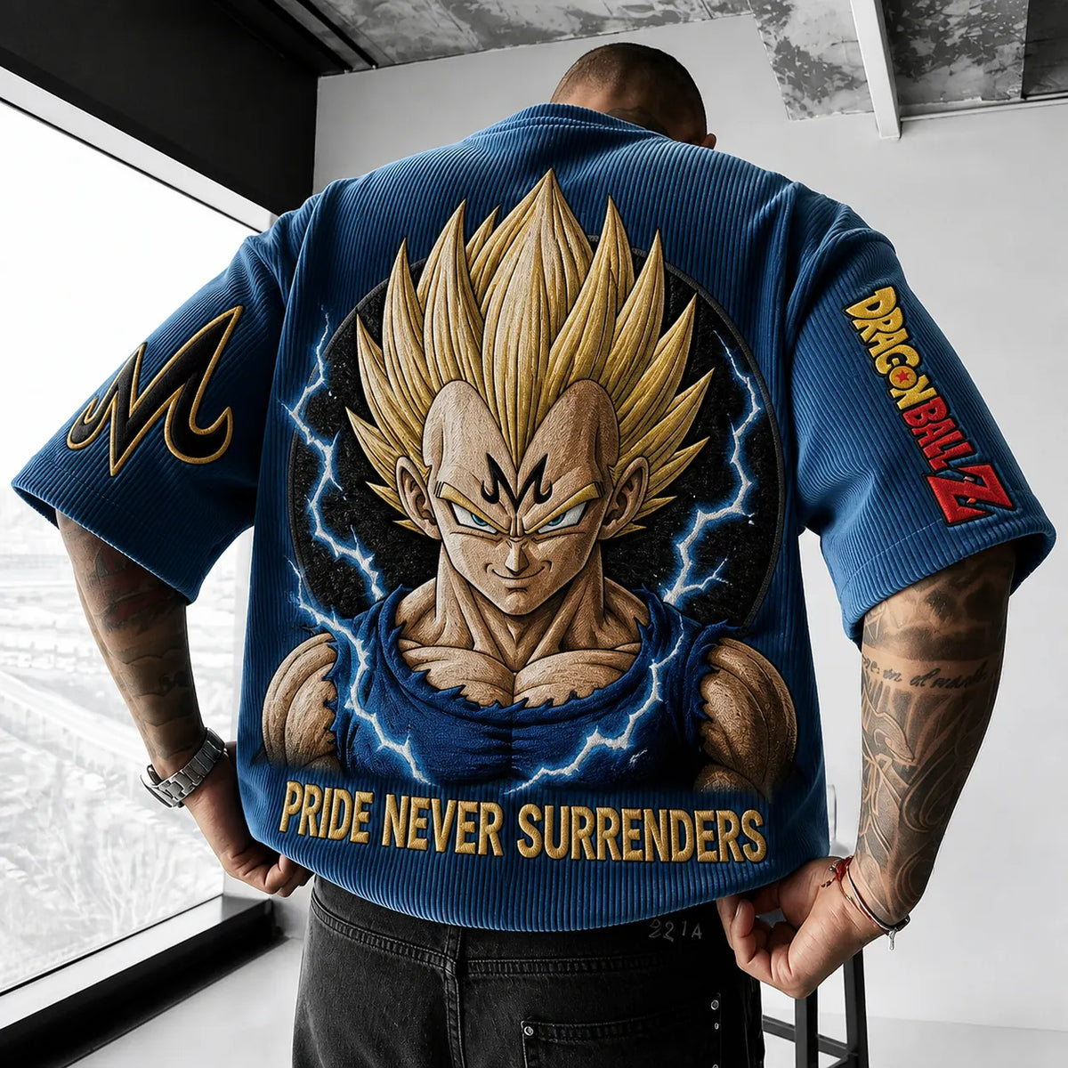 Dragon Ball Unisex Short-Sleeve Corduroy T-Shirt With Anime Print