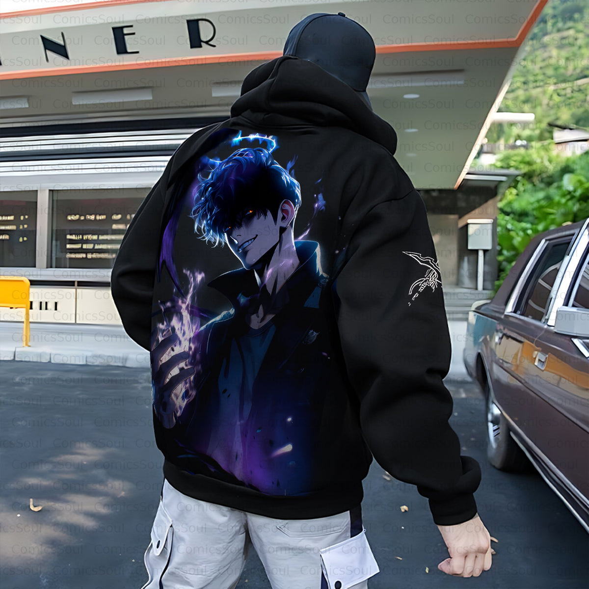 SL-Unisex Anime Inspired Vintage Plush Hoodie