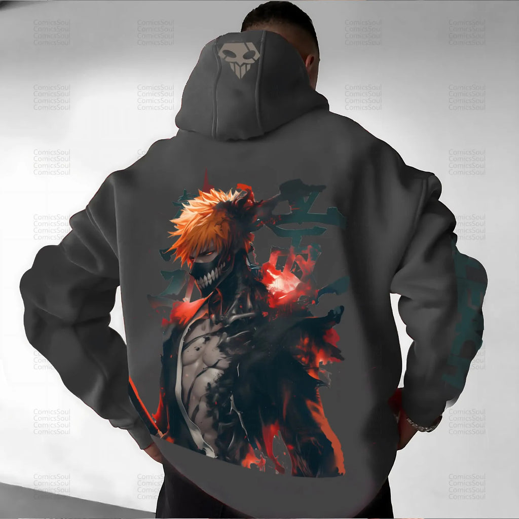 PKM-Unisex Anime Graphic Streetwear Vintage Hoodie
