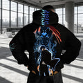 SL-Unisex Anime Graphic Streetwear Wintage Plush Hoodie