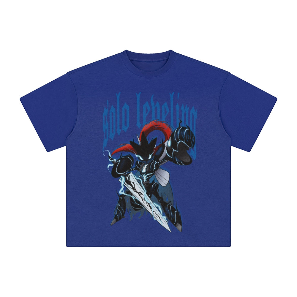 SL-Unisex Anime Inspired Washed  Vintage T-Shirt