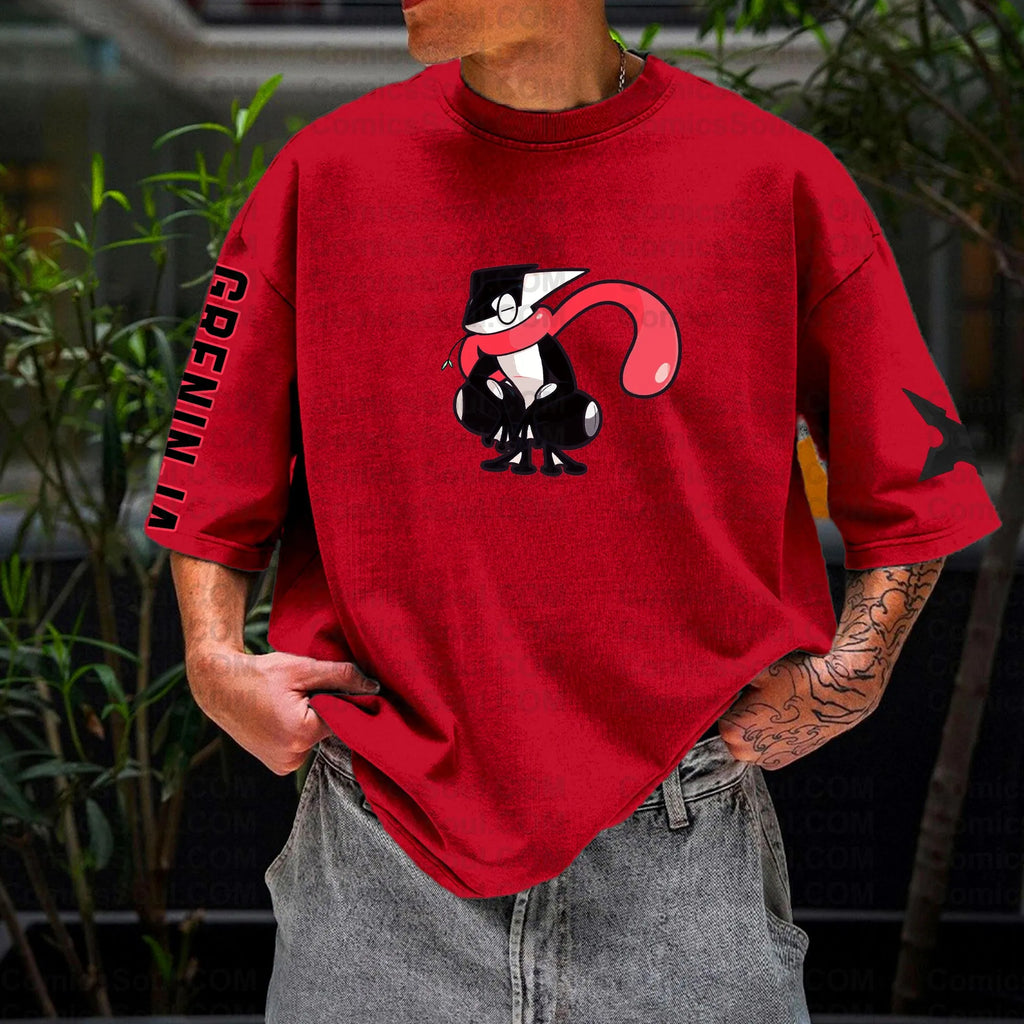 PKM-Unisex Anime Inspired Vintage T-Shirt