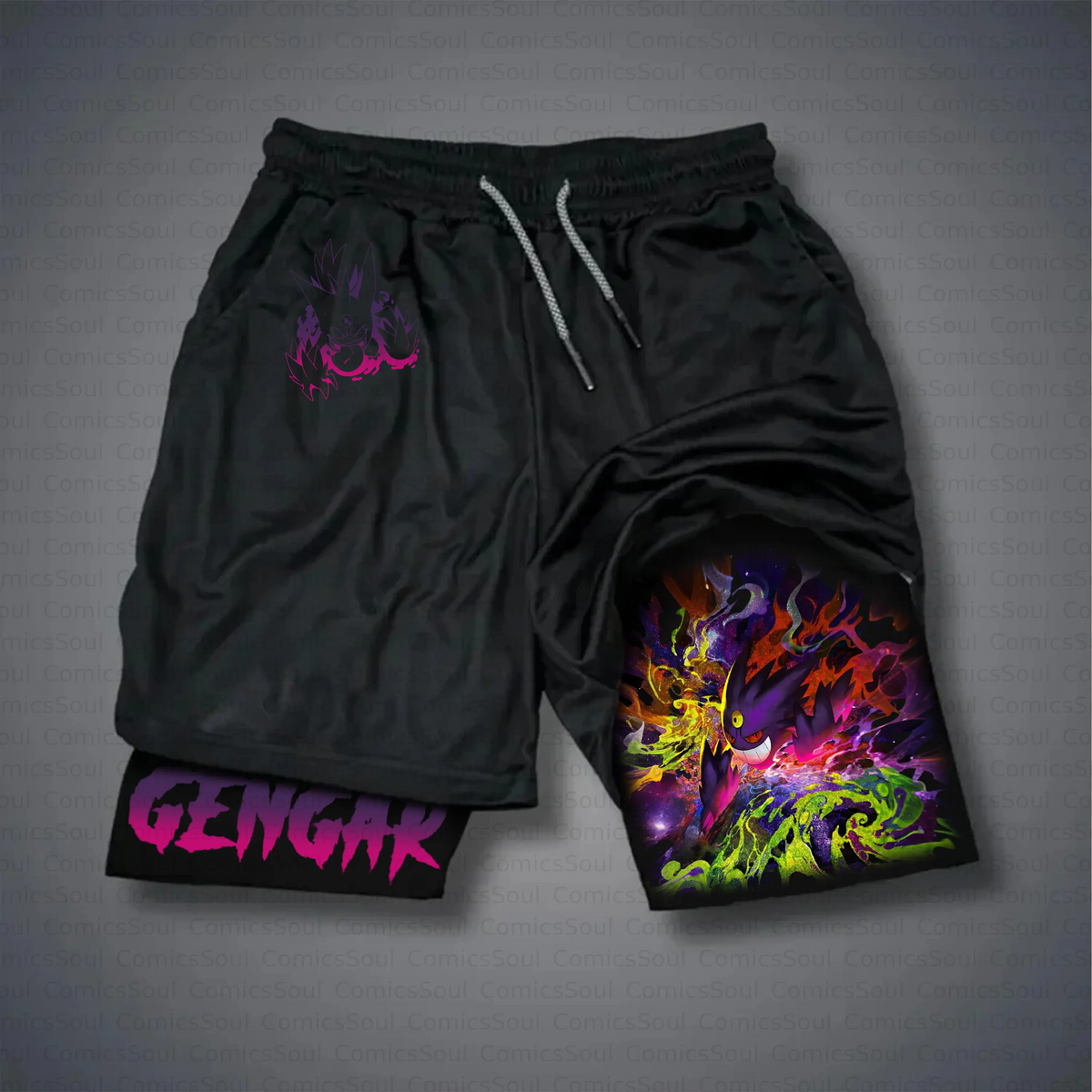 PKM-Unisex Casual Anime Style Shorts