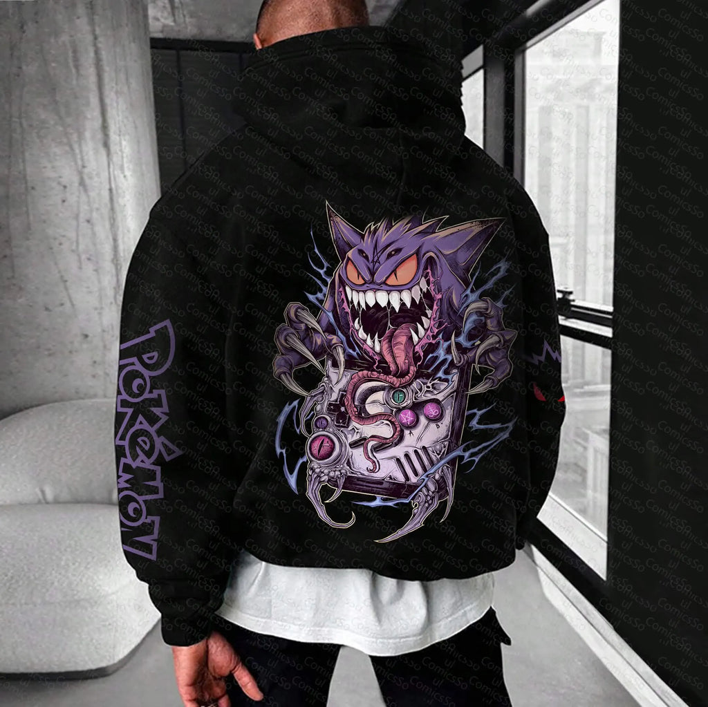 PKM-Unisex Anime Graphic Streetwear Vintage Hoodie